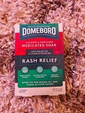 Domeboro Soothing Soak Rash Relief Astringent 12 Powder Packets Exp 2027+
