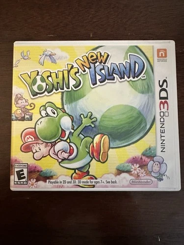 Yoshis New Island Nintendo 3DS 2014 Game with Case CIB Inserts