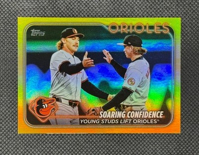 2024 Topps Update Series US285 Jackson Holliday / Gunnar Henderson GOLD FOIL