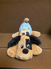 Pound Puppies Newborns ANGEL Brown Black Dog Blue Diaper 8" ADORABLE 2023