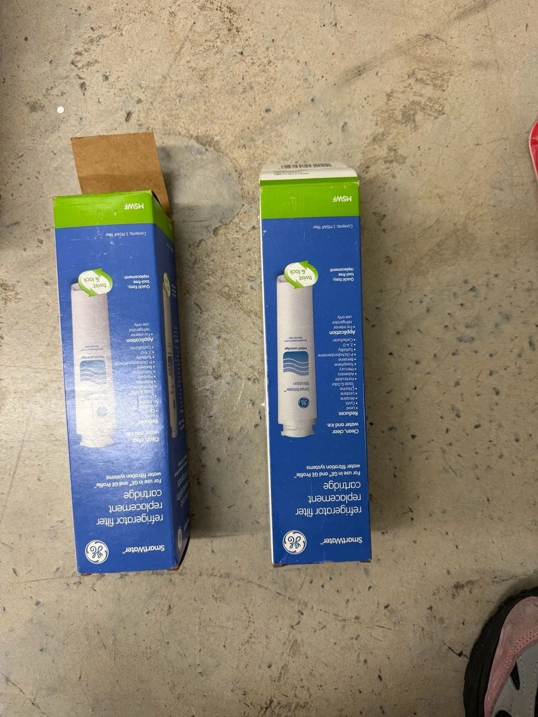 Lot of 2 GE SmartWater MSWF Refrigerator Filter Replacement Cartridges Genuine O
Opens in a new wind