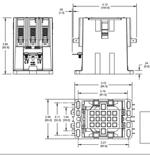 PRECISION ELECTRIC MOTOR SALES H350A Contactor 50A 24V 3-PHASE