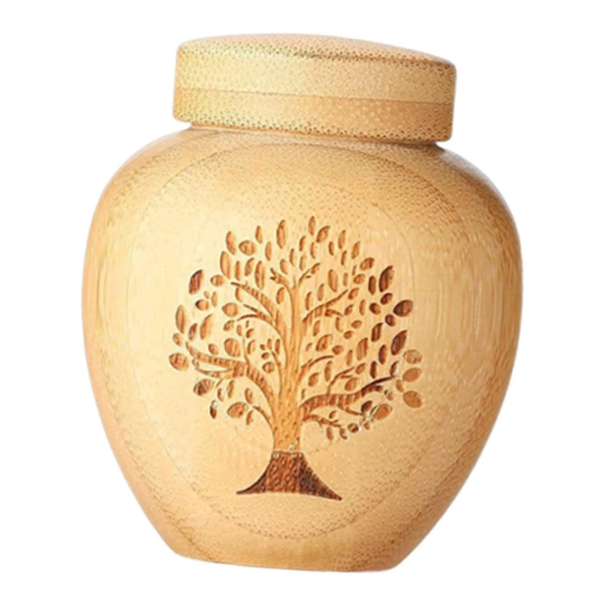 Set di 4 mini urne per ceneri umane, motivo albero della vita, piccole urne ricordo, in ceramica, per adulti, cani, gatti, ceneri in miniatura, urna funebre per condividere le ceneri