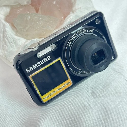 Samsung PL120 14.2MP Compact Digital Camera 5x Zoom Dual Screen Selfie Black - Picture 3 of 3