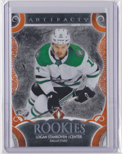 2024-25 UD ARTIFACTS ROOKIES ORANGE PARALLEL 57/75 LOGAN STANKOVEN #175 STARS