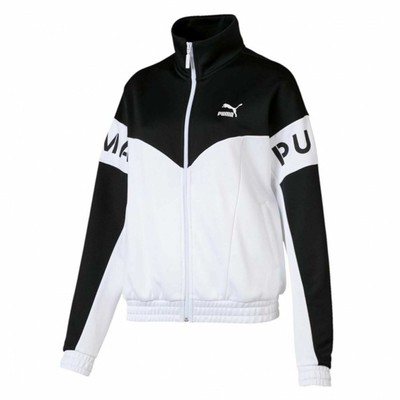 black and white puma track jacket