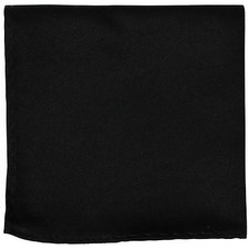 New men's polyester solid Black hankie pocket square formal wedding prom party