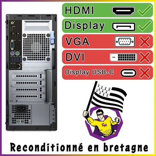 PC Dell Optiplex 7050 MT Intel I5-6500 RAM 32Go SDD 240Go W11 Wifi - Photo 5/5
