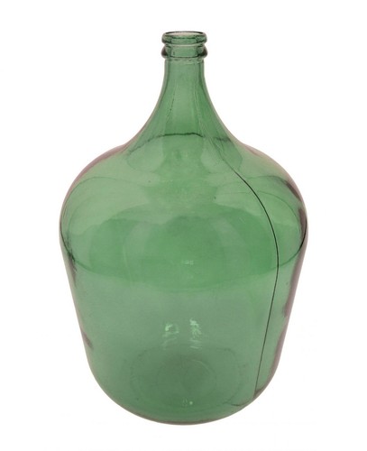 Botella de Vidrio Estilo Vintage Garrafón para Muebles Country Y País Verde Bot - Imagen 6 de 6