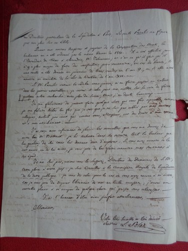 LETTRE 1825 TORINO ITALIE TURIN EPINAL VOSGES MESCHINI - Picture 4 of 4