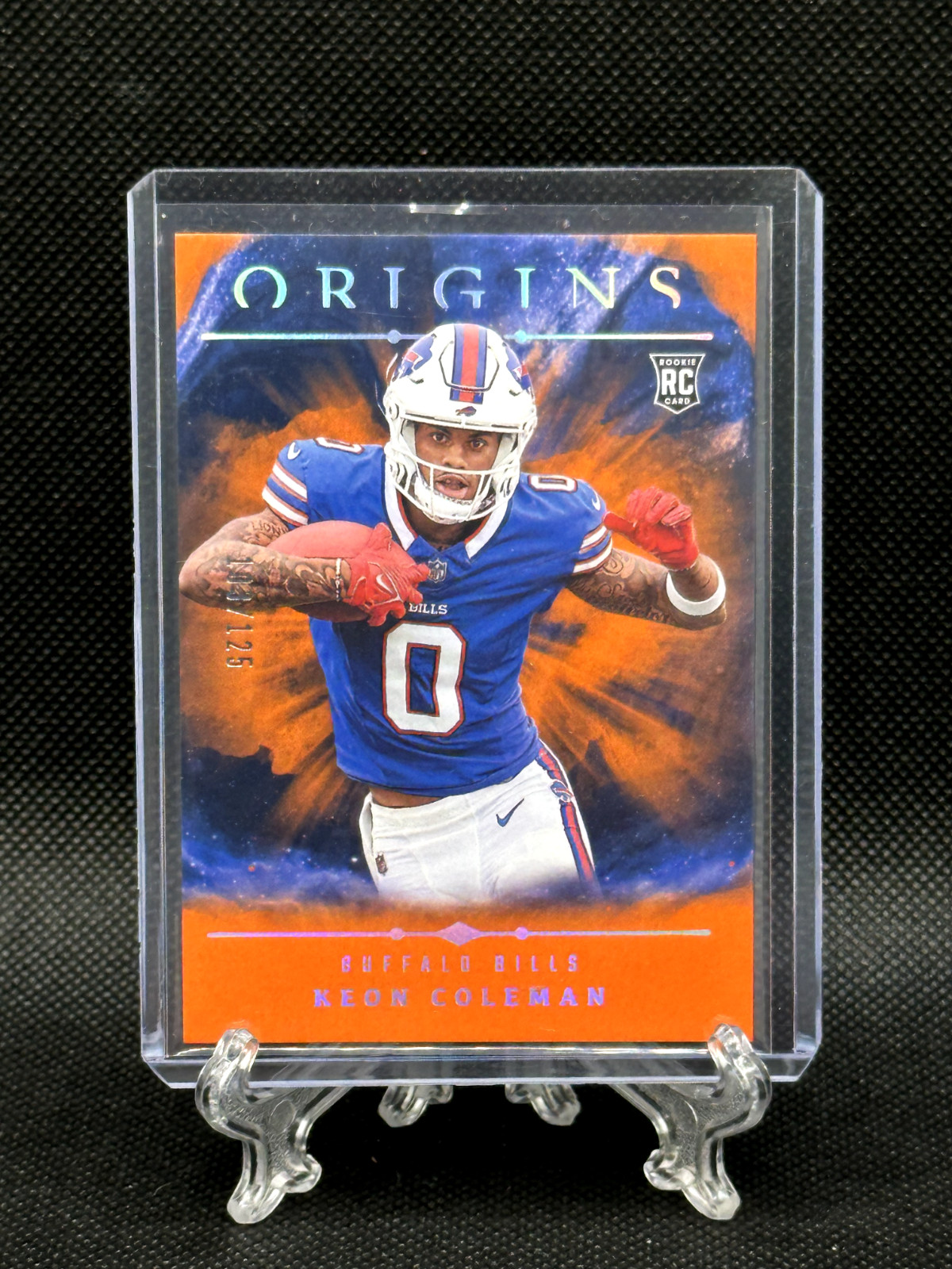 KEON COLEMAN 2024 Panini Origins RC Rookie Orange /125 #129 Buffalo Bills