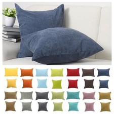 Soft Corduroy Corn Pillow Case Sofa Waist Throw Cushion Cover Home Decor