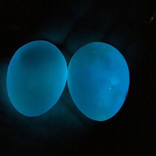 162g Glow In The Dark Stone Luminous Quartz Crystal sphere egg Healing (a pair)4 - Picture 12 of 12