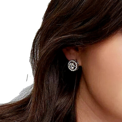 Lane Bryant ~ Neu mit Etikett ~ Pavé Halo Silber Ohrstecker