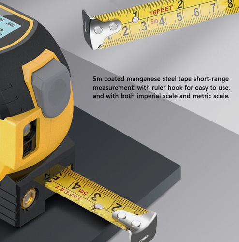 40M Laser Tape Measure Rangefinder Ruler Laser Distance Meter Measurement Tool - Picture 4 of 5