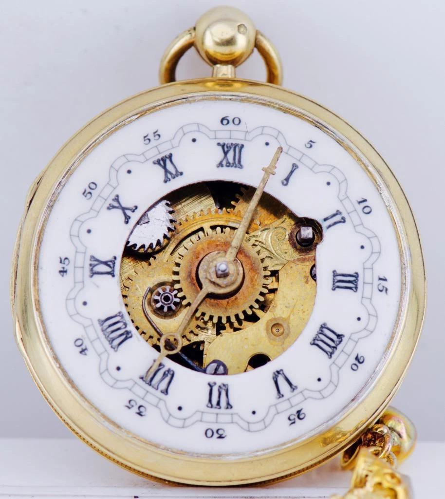 Lepine top pocket watch