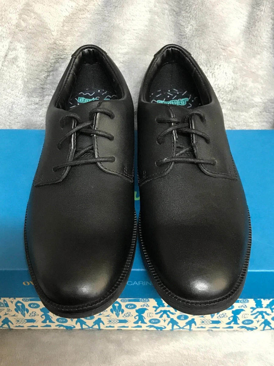 Clarks Rufus Edge Senior Boys Black Leather Shoes 3.5G eBay