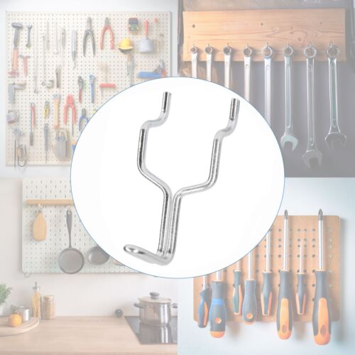 25x GANCI DOPPI PEGBOARD regolabili 19mm e 25mm DISTANZIATI DISPLAY BOARD picchetto forte - Foto 7 di 14