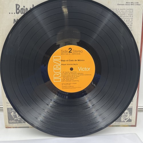 Miguel Aceves Mejia - Bajo El Cielo De México LP RCA Victor MKL-1140 VG+ - Foto 8 di 11