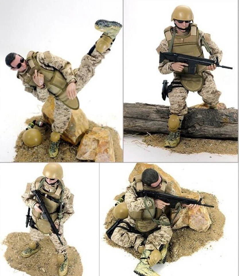 Figura de acción 1/6 12"" Ejército Desierto ACU Soldados Americanos Fuerzas Especiales Modelo EE. UU. Foto 4 de 4