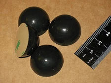 Genuine Sorbothane® 4 x 25mm Isolation Pods Domes Feet 1in Hemisphere FIRM 70D
