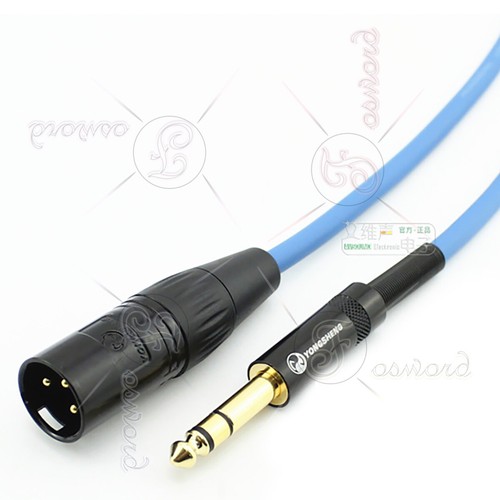 Audio AUX 6.35 mm Stereo Jack auf Stecker XLR Gold Mikrofon Kabel symmetrisch - Afbeelding 6 van 7