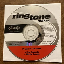 Magix Ringtone Maker Compact Disc CD 2004-2005 for Microsoft Windows