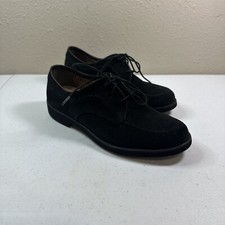 Hush Puppies Nineteen Fifty Eight Black Suede Shoes Lace Up Womens 5.5 M Oxford