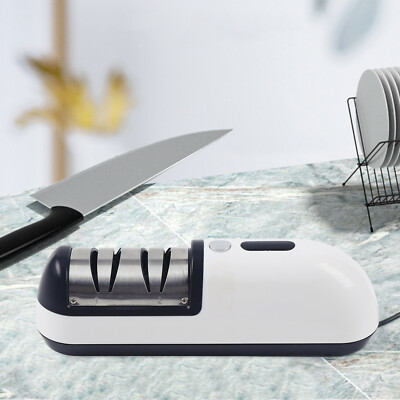 Professional Electric Knife Sharpener 3-Speed Home Kitchen Knives Sharpening NEW