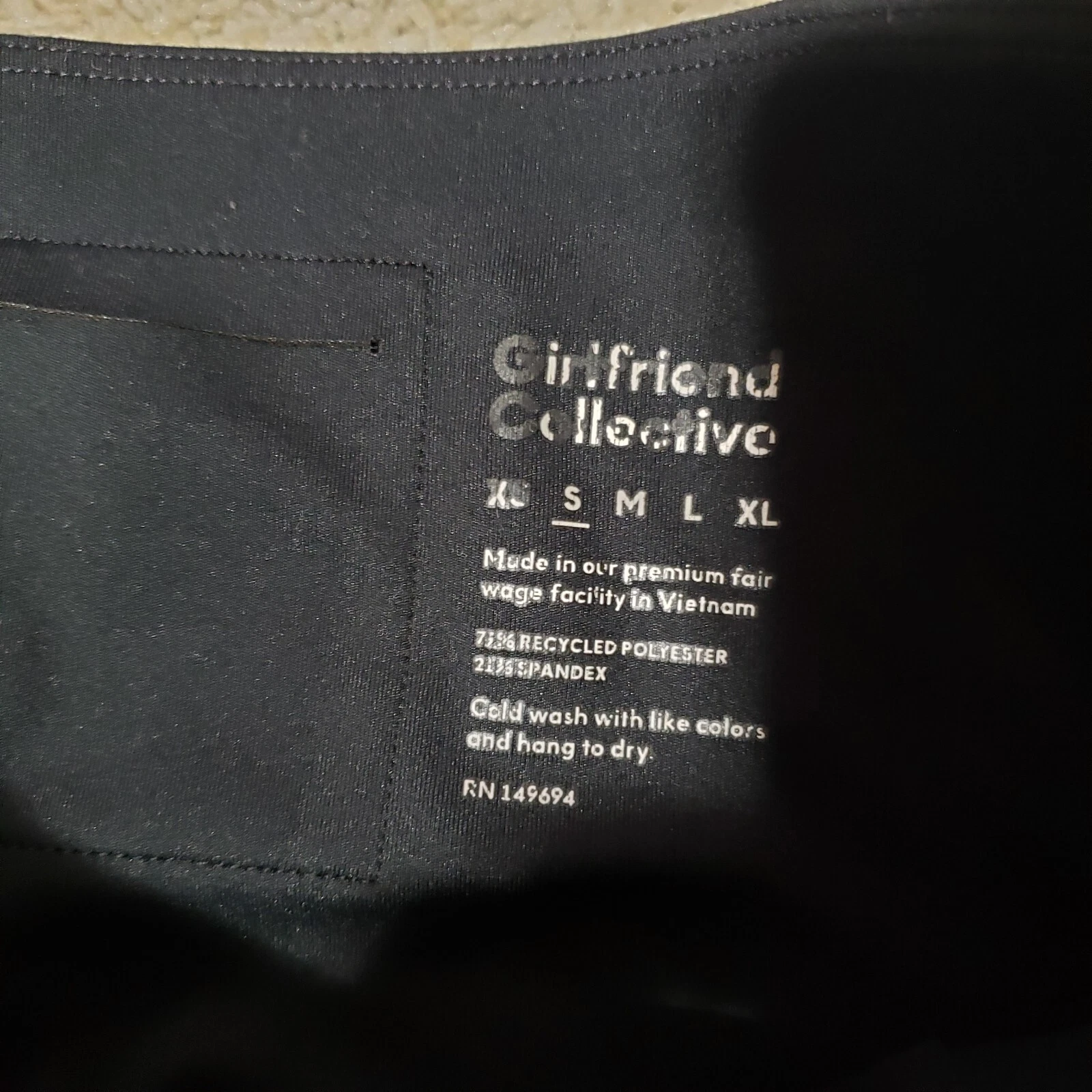 girlfriend-collective high rise stretch waist pocket leggings