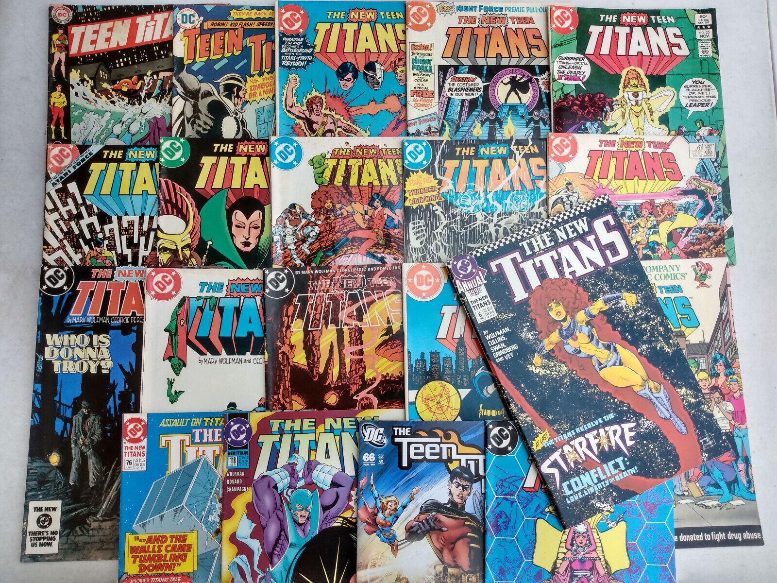 Teen Titans DC Comics Big Lot Superhero Adventure Action 21 25 27 36 37 +