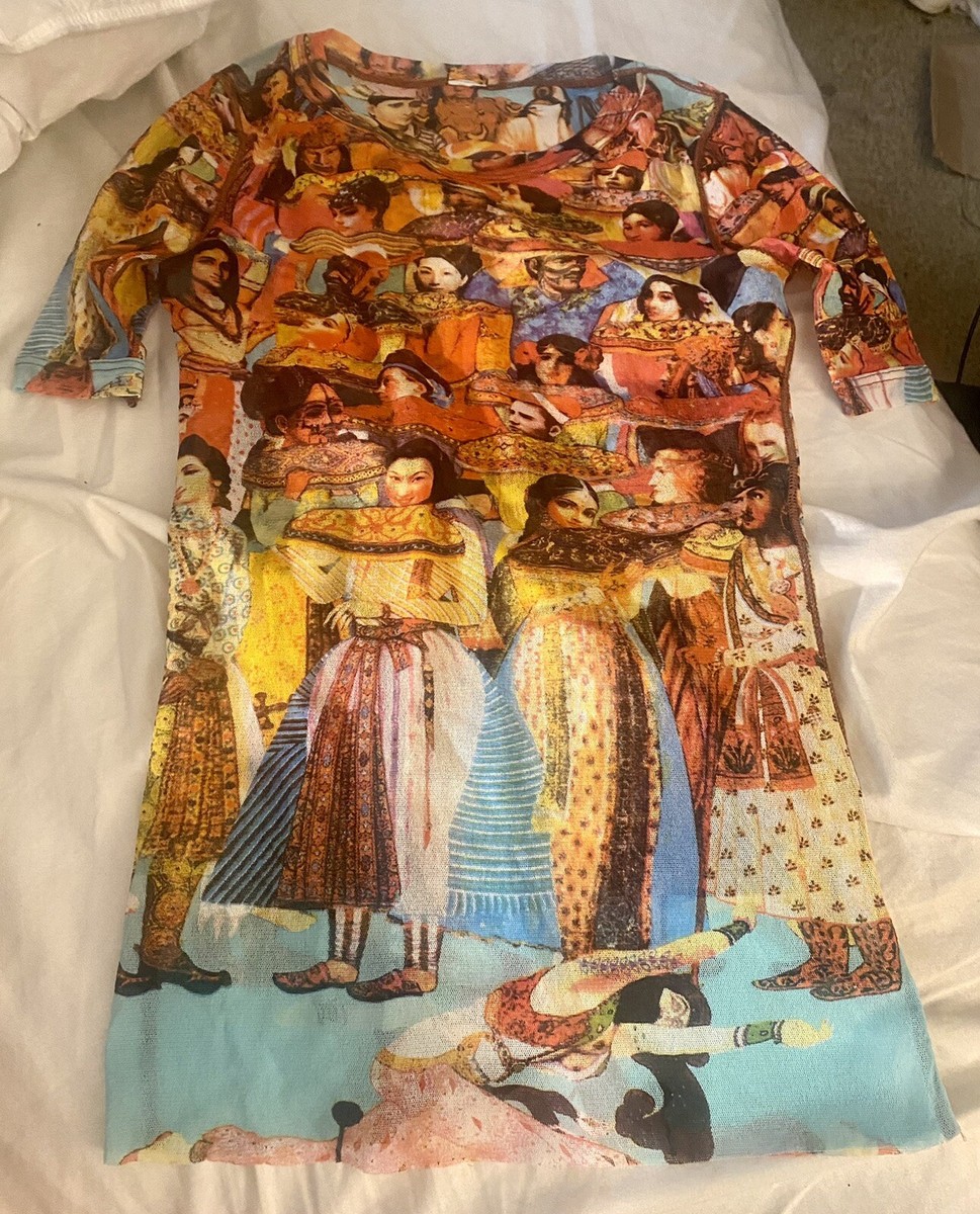 Jean Paul Gaultier Soleil Vintage Asian Faces People Print Jean Paul Gaultier Soleil Vintage Asian Faces People Print