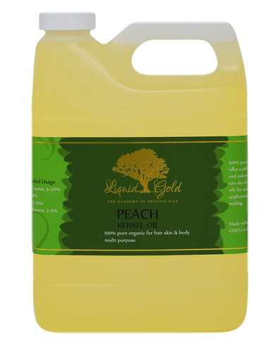 32 oz PREMIUM PEACH KERNEL OIL 100%PURE ORGANIC BEST FRESH NATURAL COLD PRESSED - Picture 4 of 5