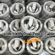 Bulk Lot Type USB-C to USB-C Cable 60W/ 100W Fast Charging PD Cord Rapid Charger