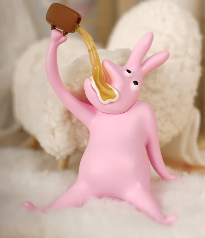 PLZDOT Pink Rabbit “abstract” Series Blind Box of 6 Figure HOTGift