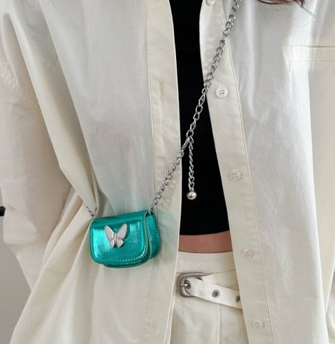 Mujeres Moda Imitación Cuero Mini Bolso Bandolera Cadena Monedero - Imagen 15 de 31