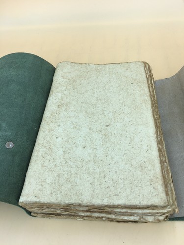 Leder Journal Antik Vintage Handarbeit Büttenrand Papier - Bild 8 von 9