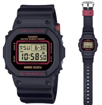 G-SHOCK DW-5600 ANDRÉS INIESTA DW5600AI-1 | G-SHOCK 5600 SERIES Black | CASIO