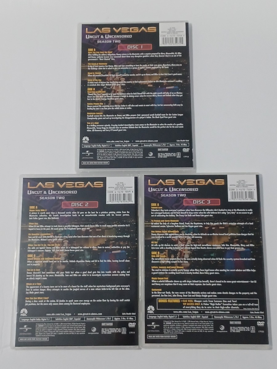 (未使用･未開封品)Vegas: Season One - Two Pack/ [DVD] Las Vegas: Season 1 & 2 (Uncut & Uncensored) - DVD - Mint Discs | eBay