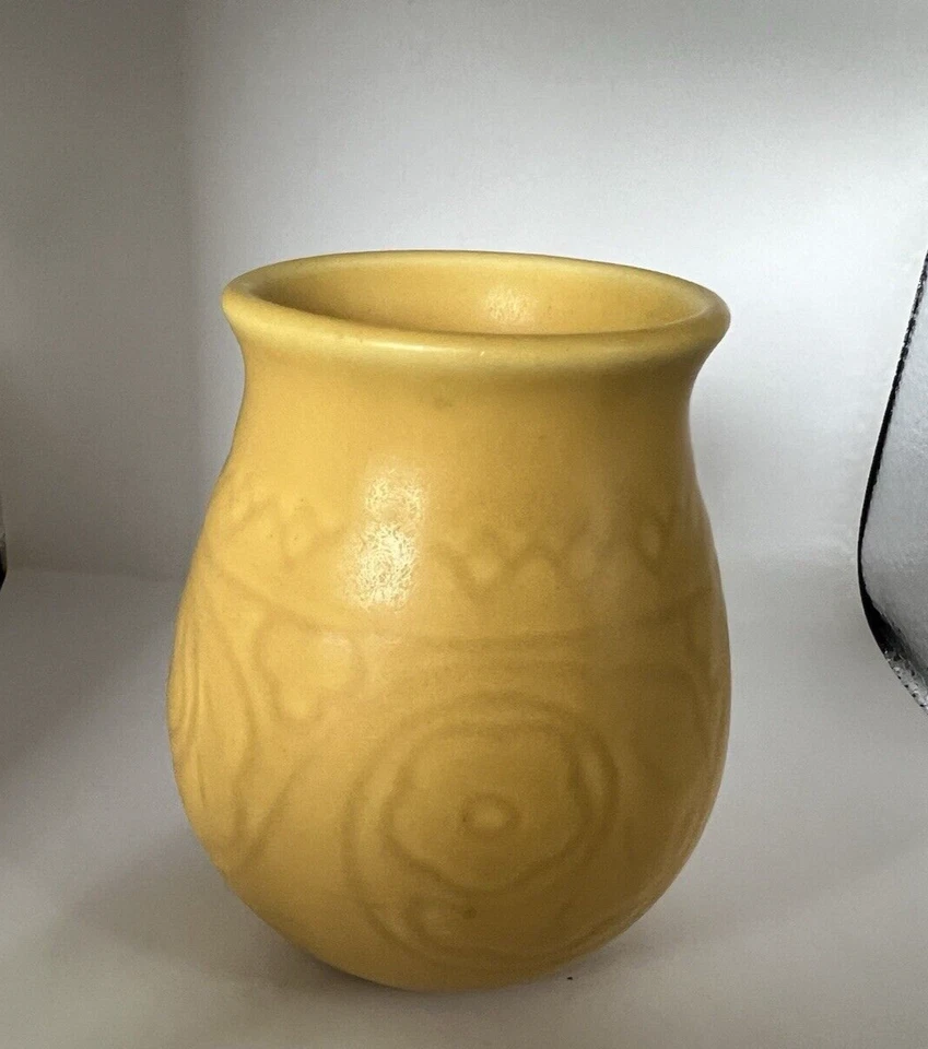 Rookwood Pottery Vase Yellow Goldenrod #2855 from XXX 1930 4.5" GREAT COLOR! - Image 2 of 4