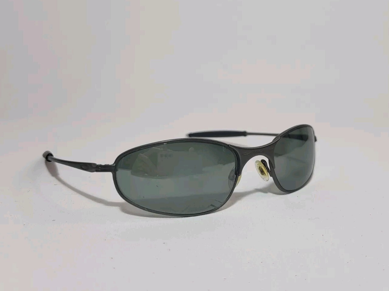 Oakley Square Wire 2.0 Silver Frame Ice Iridium Polarized Lens Frames Only 