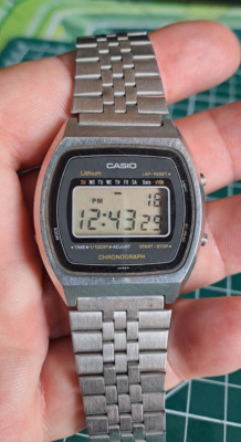 Seltene Vintage (1980) Casio S830 Mod.140 LCD Uhr Japan *guter Zustand funktioniert*