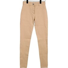 ARJÉ Skinny Leg Pants Cream Neutral Tan Stretch Size 10 NWT Arje