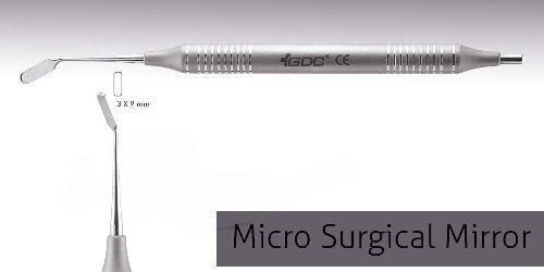 DENTAL INSTRUMENT MICRO SURGICAL MIRRORS RECTANGULAR MEDIUM # 3x9mm MM2 GOOD CON - Picture 3 of 4