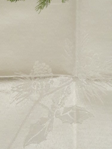 Vintage NWT 2006 JC Penney "Holly Boughs" Set of 4 Napkins 19 x 19 Christmas - Picture 5 of 8