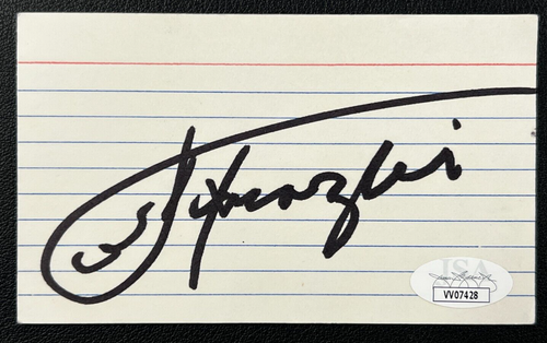 Joe Frazier Autographed 3x5 Card JSA Cert w/COA Heavyweight Boxer 'Smokin' Joe'! - Picture 2 of 4