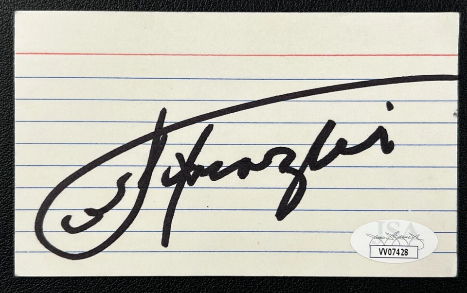 Joe Frazier Autographed 3x5 Card JSA Cert w/COA Heavyweight Boxer 'Smokin' Joe'! - Image 2 of 4