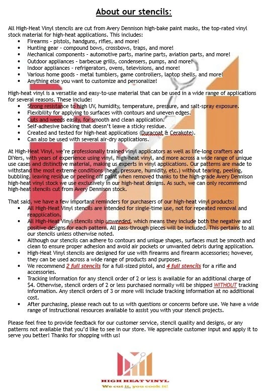Высокотемпературный виниловый трафарет для огнестрельного оружия Duracoat 10 x 12 дюймов - стиль Kryptek 2 - Изображение 3 из 4