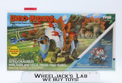 Stegosaurus CAS GRADED 80+ Dino Riders 1988 Tyco Action Figure NEW SEALED 