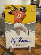 2022 Leaf Perfect Game AJ Gracia Prospect Auto #/20 ERROR Andrew Wiggins on Back